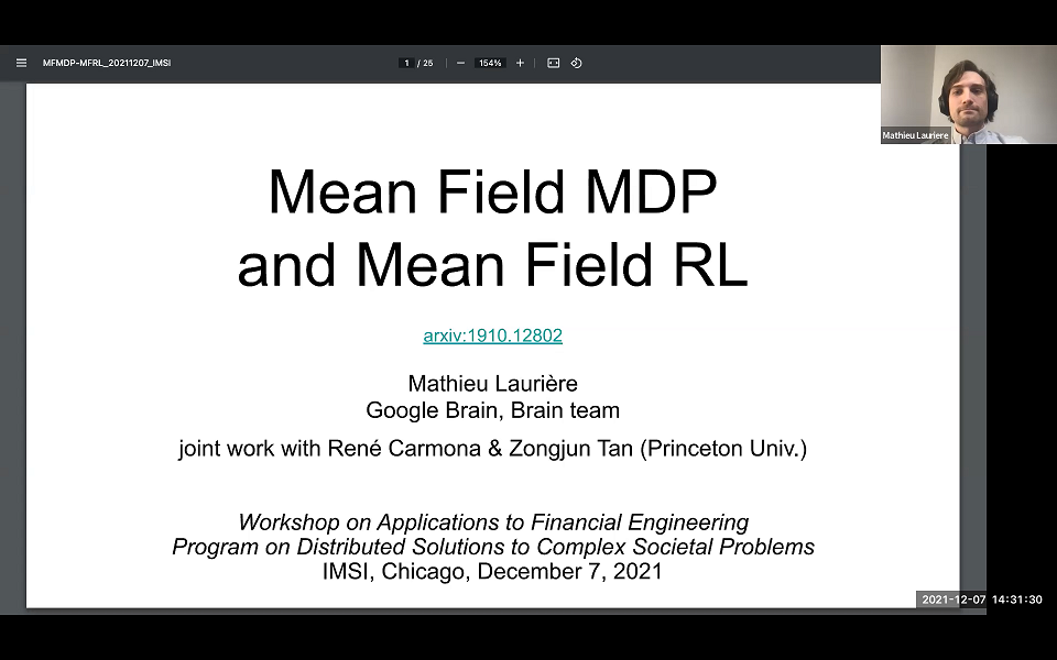 Mean field MDP and mean field RL Thumbnail