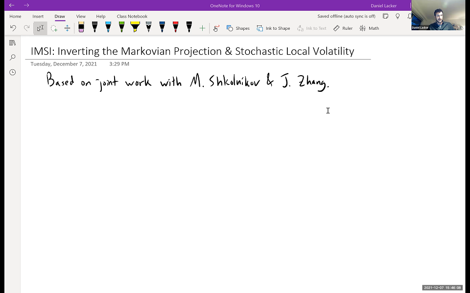 Inverting the Markovian projection, and local stochastic volatility models Thumbnail