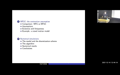 MFG Systems with Interactions though the Law of Controls: Existence, Uniqueness and Numerical Simulations Thumbnail