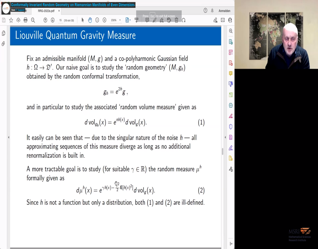 Conformally Invariant Random Geometry on Riemannian Manifolds of Even Dimension Thumbnail