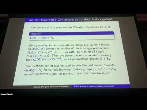 Galois groups of random integer polynomials Thumbnail