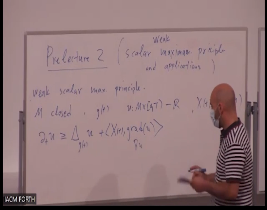 Pre-Lecture: Maximum Principle for Scalar Heat Equations, Interior Estimates Thumbnail