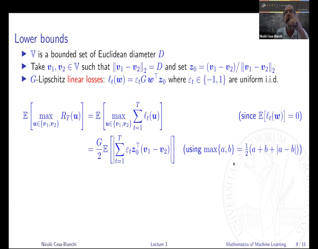 Mathematics Of Machine Learning: Online Learning Pt 3 Thumbnail