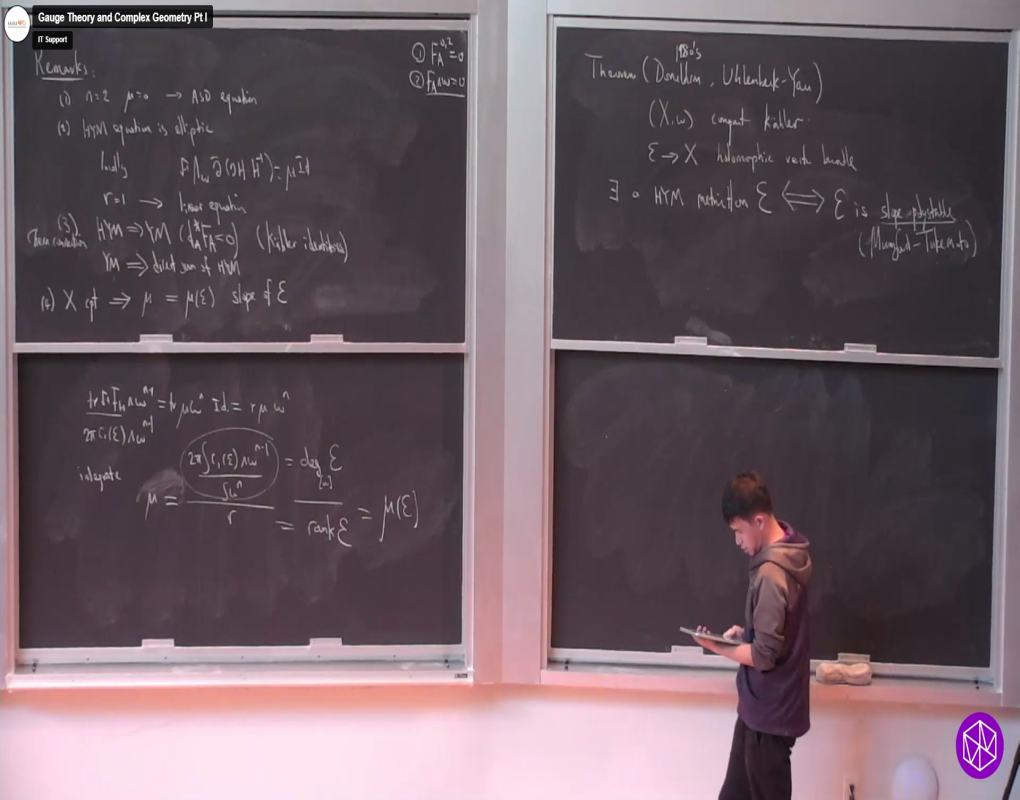 Introductory Workshop: Analytic and Geometric Aspects of Gauge Theory: "Gauge Theory and Complex Geometry Pt I" Thumbnail