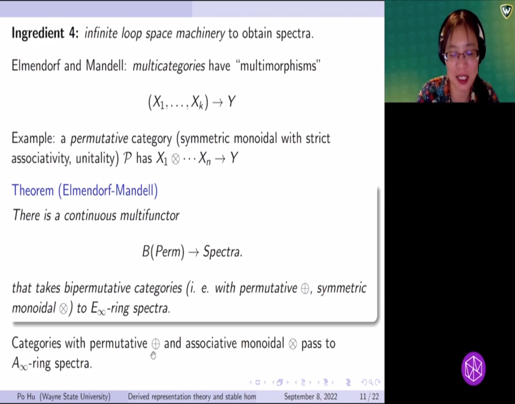 Connections Workshop: Floer Homotopy Theory: "Derived Representation Theory and Stable Homotopy sl_k Link Invariants" Thumbnail