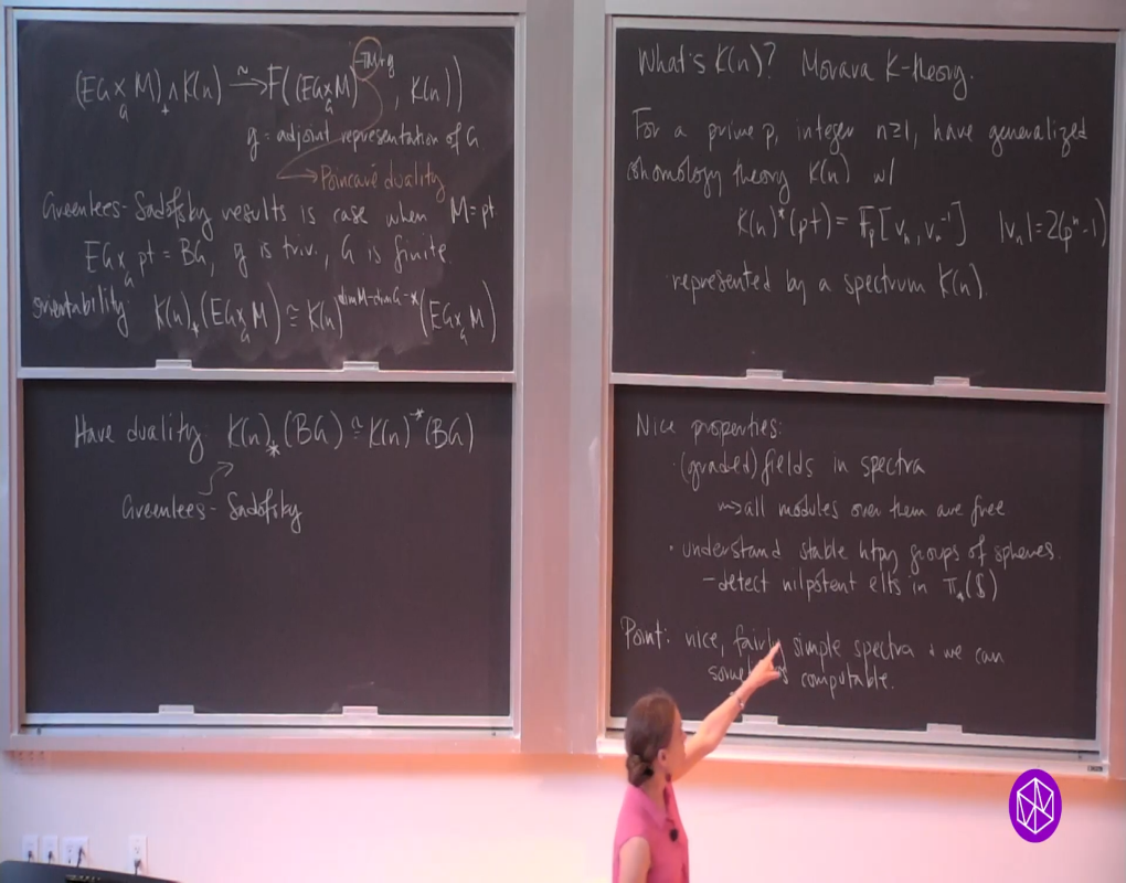 Introductory Workshop: Floer Homotopy Theory: "Stable Homotopy Foundations: Duality in Morava K-Theory" Thumbnail