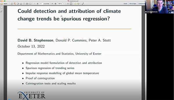 Could detection and attribution of climate change trends be spurious regression? Thumbnail