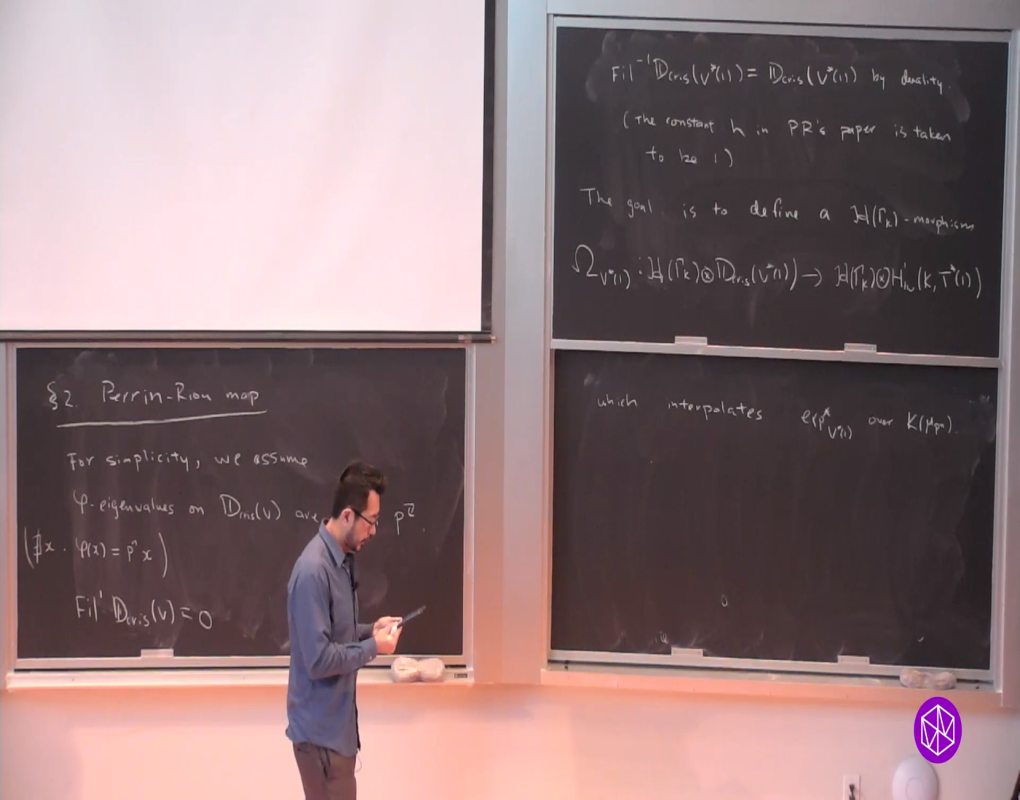 Algebraic Cycles, L-Values, and Euler Systems Introductory Workshop: The Perrin-Riou Map and its Use in Iwasawa Theory Pt I Thumbnail