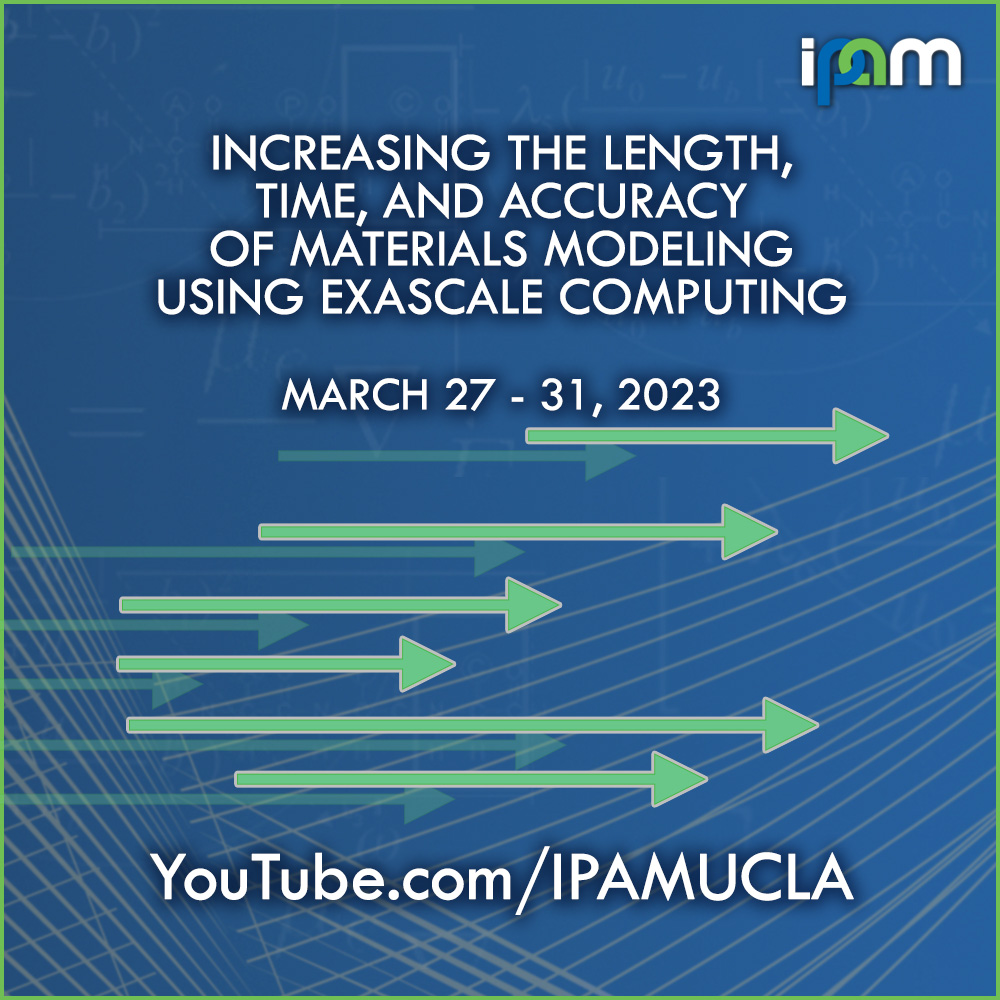 Volker Blum - Large-scale electronic structure theory in FHI-aims and ELSI - IPAM at UCLA Thumbnail