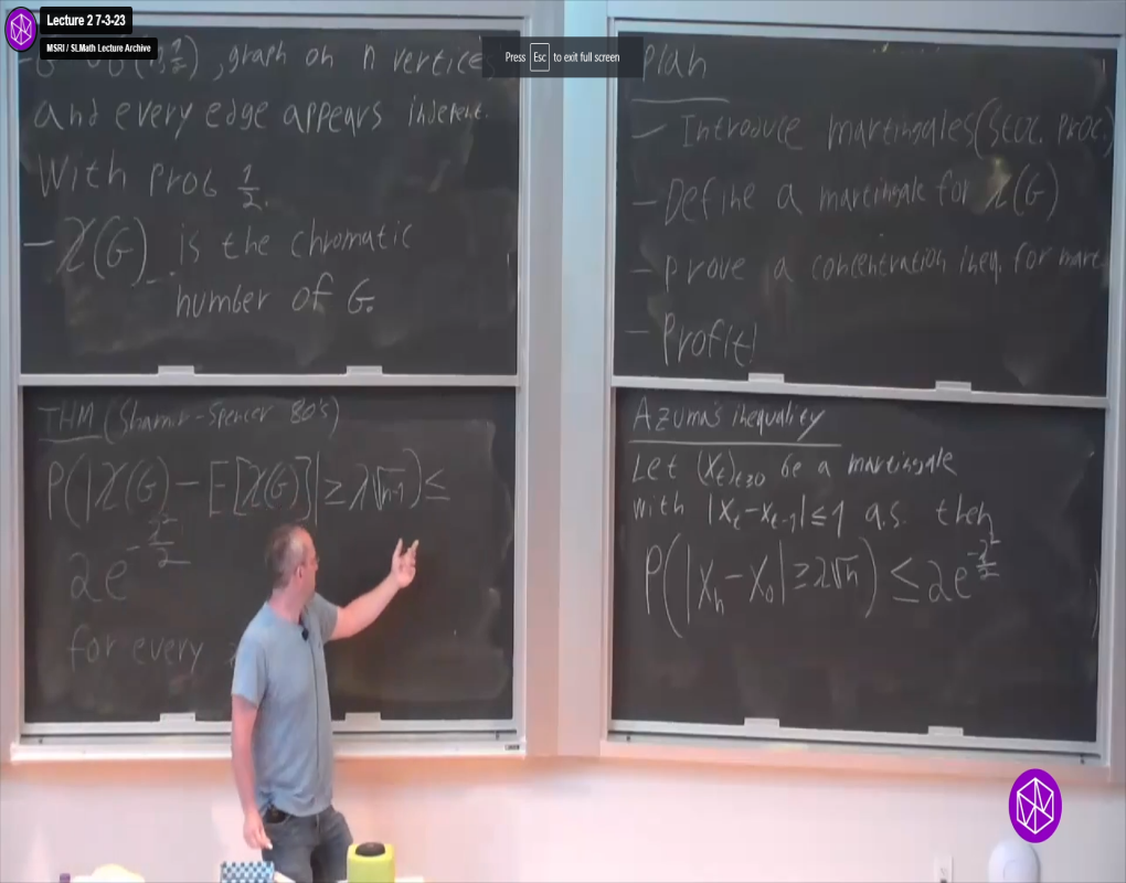 Concentration Inequalities and Localization Techniques in High Dimensional Probability and Geometry Summer School: Lecture Thumbnail