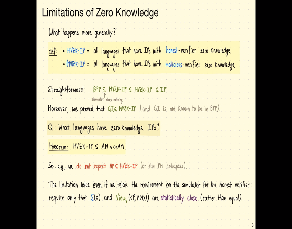 Foundations and Frontiers of Probabilistic Proofs (Zürich, Switzerland) Summer School: "Lecture 05: Zero-Knowledge IPs" Thumbnail