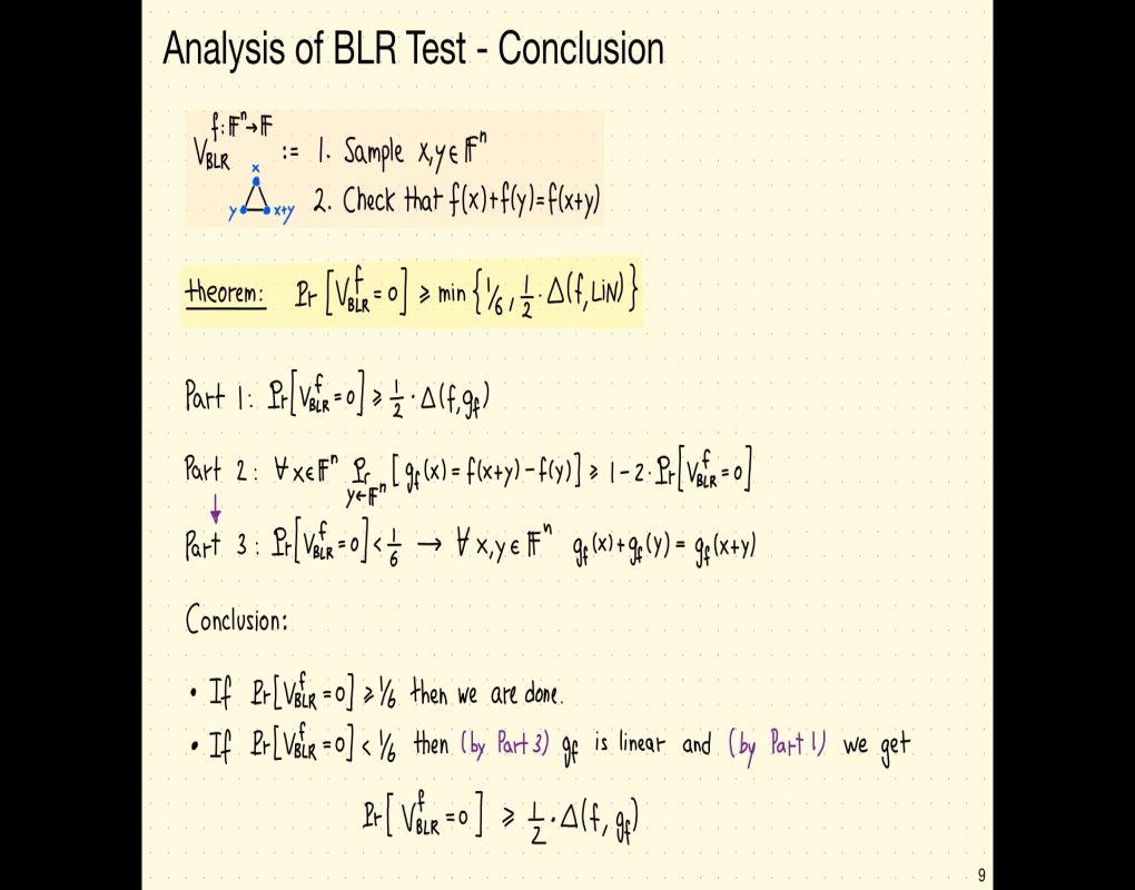 Foundations and Frontiers of Probabilistic Proofs (Zürich, Switzerland) Summer School: "Lecture 07: Linearity Testing" Thumbnail