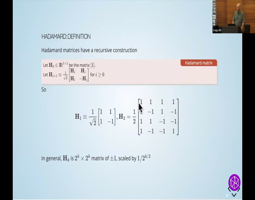 "Mathematics of Big Data: Sketching and (Multi-) Linear Algebra (IBM Almaden)" Summer School: Lecture Thumbnail