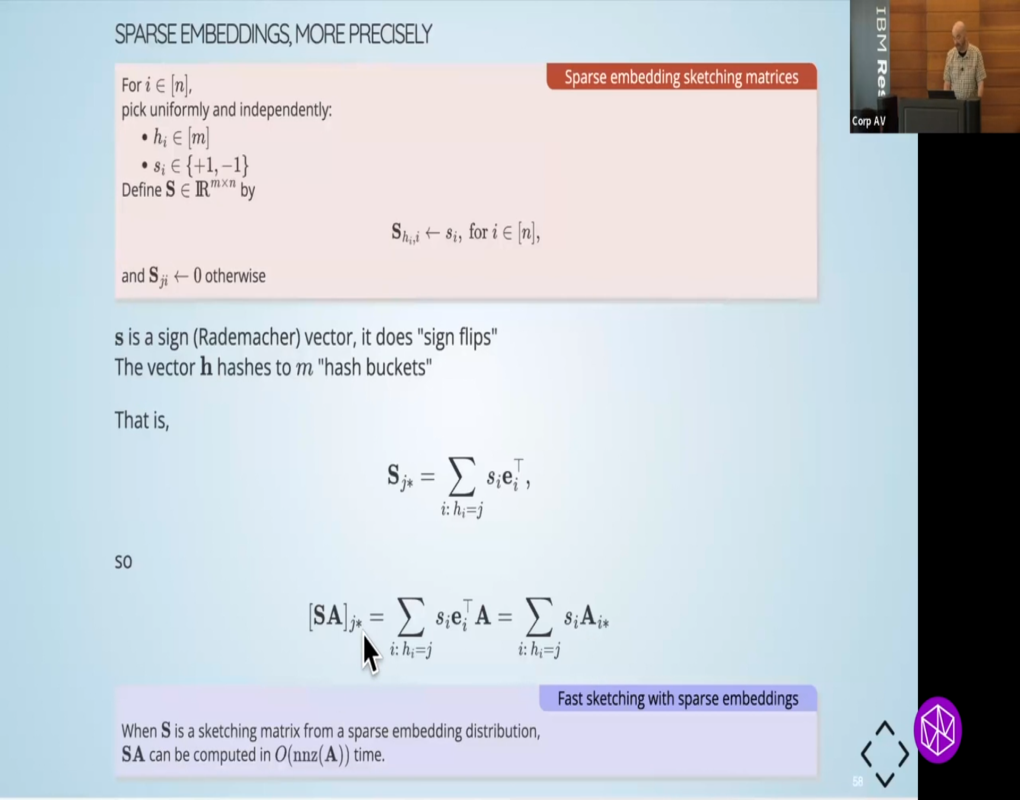 "Mathematics of Big Data: Sketching and (Multi-) Linear Algebra (IBM Almaden)" Summer School: Lecture Thumbnail