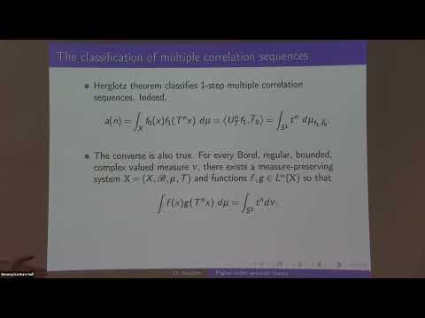 Multiple Correlation Sequences and Higher Order Spectral Theory Thumbnail