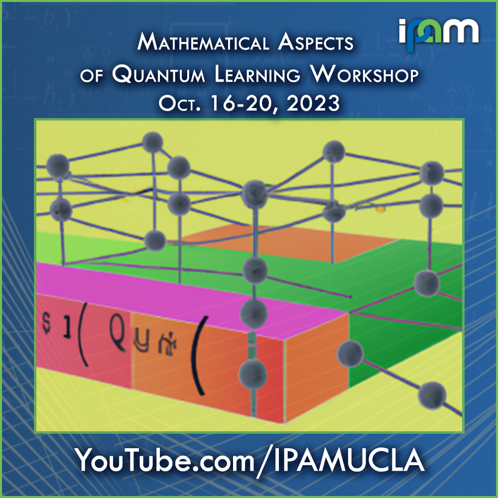 Juan Carrasquilla - Training Binary Neural Networks in Quantum Superposition - IPAM at UCLA Thumbnail