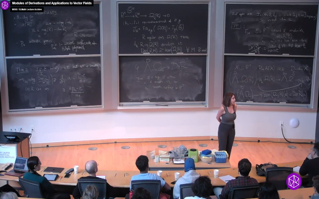 Connections Workshop: Commutative Algebra: "Modules of Derivations and Applications to Vector Fields" Thumbnail