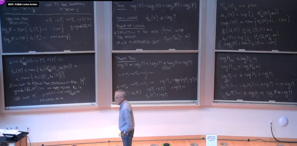 Introductory Workshop: Commutative Algebra: "Castelnuovo-Mumford Regularity for Standard Graded Rings Over Noetherian Base Rings" Thumbnail