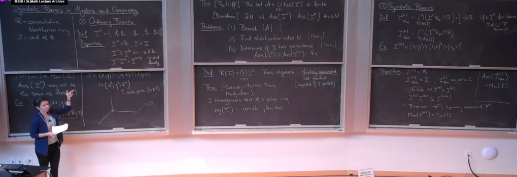 Introductory Workshop: Commutative Algebra: "Symbolic Powers - Algebraic and Geometric Perspectives Thumbnail