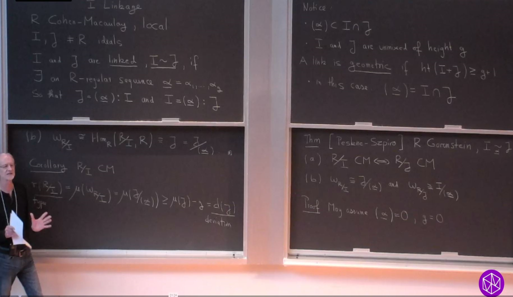 Introductory Workshop: Commutative Algebra: "Linkage, Residual Intersection, and Applications" Thumbnail