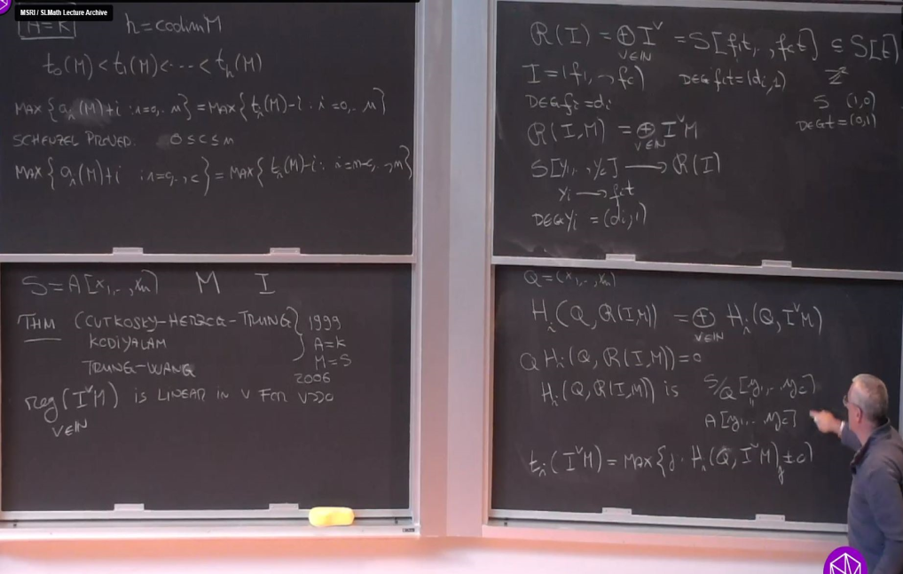 Introductory Workshop: Commutative Algebra: "Castelnuovo-Mumford Regularity for Standard Graded Rings Over Noetherian Base Rings" Thumbnail