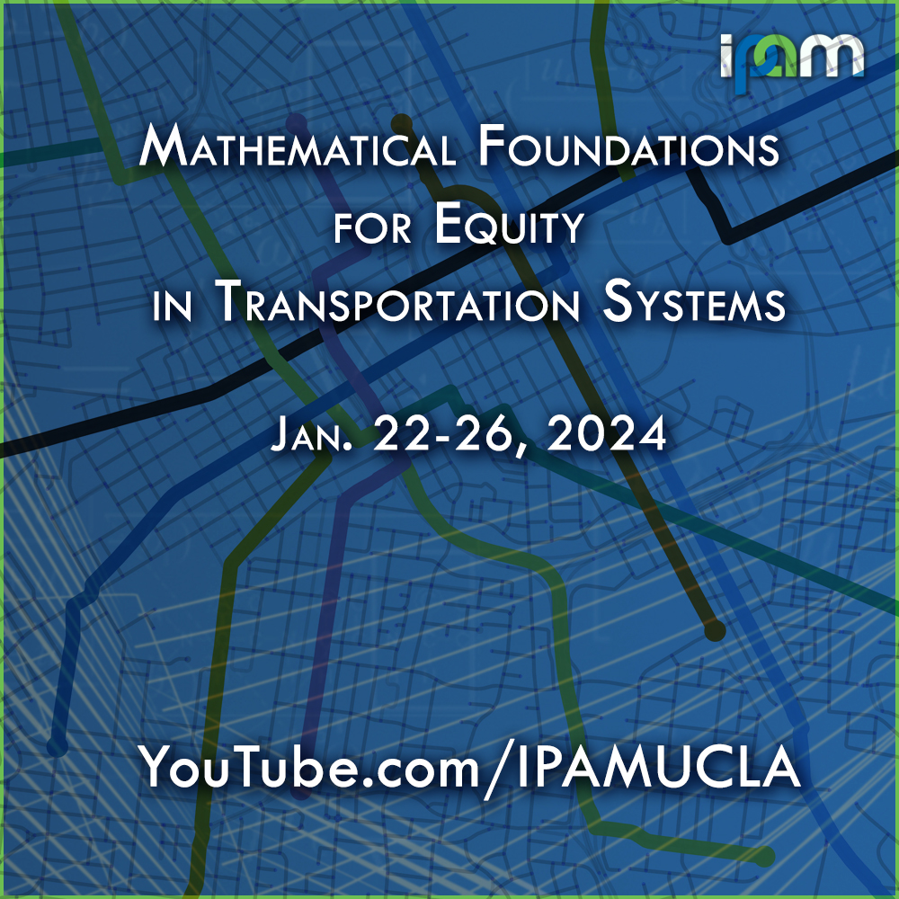 Joseph Chow - Data structures for transportation equity analysis - IPAM at UCLA Thumbnail