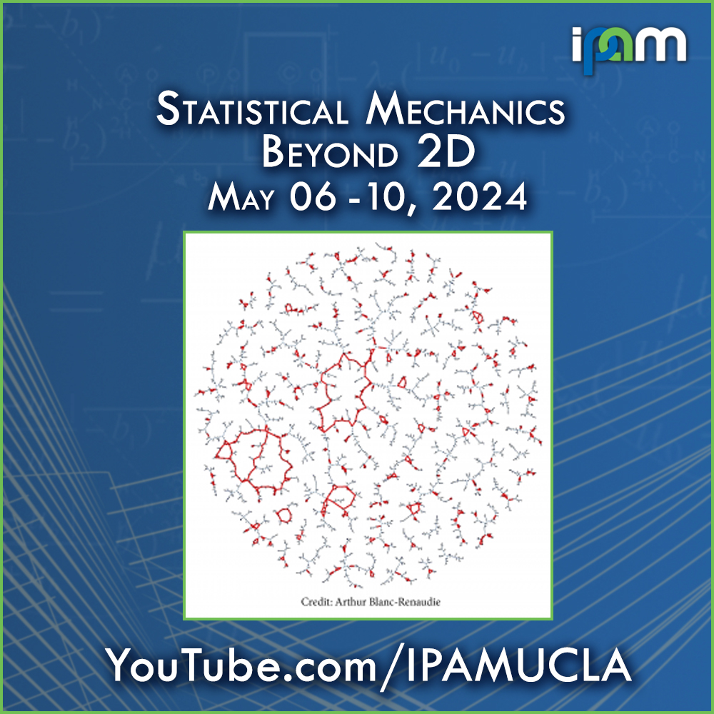 Ron Peled - Minimal Surfaces in Random Environment - IPAM at UCLA Thumbnail