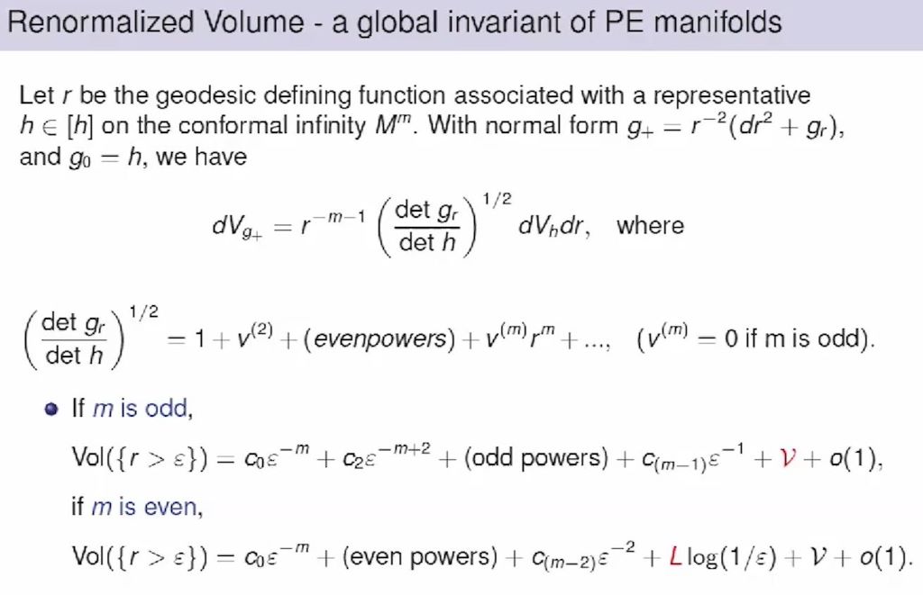 Connections Workshop: New Frontiers in Curvature & Special Geometric Structures and Analysis: Renormalized Curvature Integrals on Poincare-Einstein manifolds Thumbnail