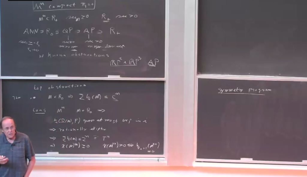 Introductory Workshop: New Frontiers in Curvature: Curvature and symmetry Thumbnail