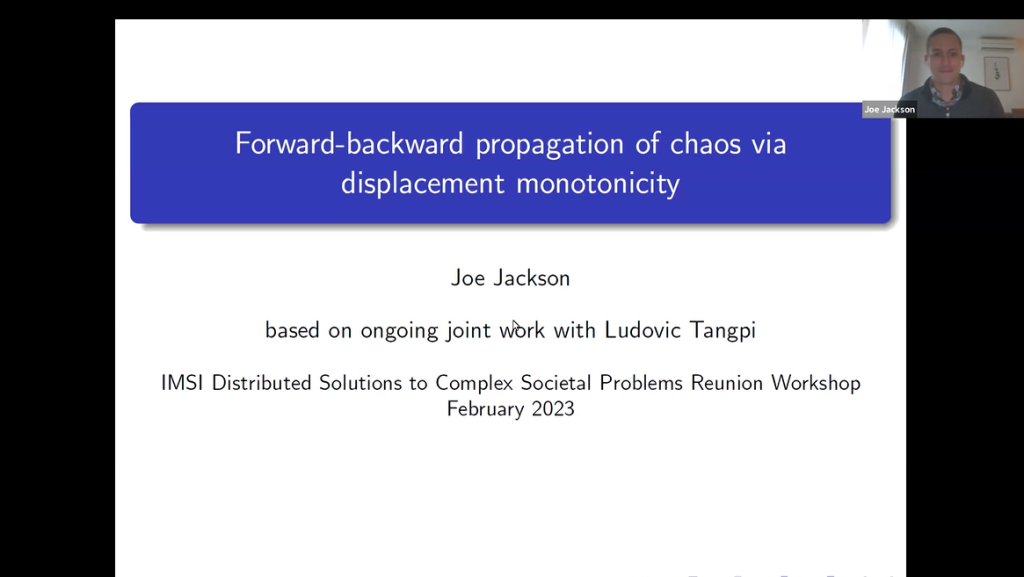 Forward-backward propagation of chaos via displacement monotonicity Thumbnail