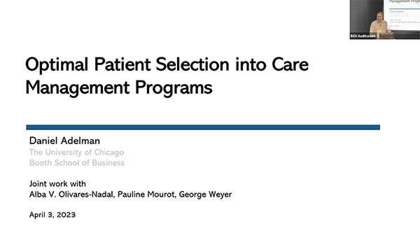 Optimal Patient Selection into Care Management Programs Thumbnail