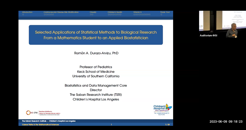 Plenary Talk:  Selected Applications of Statistical Methods to Biological Research Studies. From a Mathematics Student to an Applied Biostatistician. Thumbnail