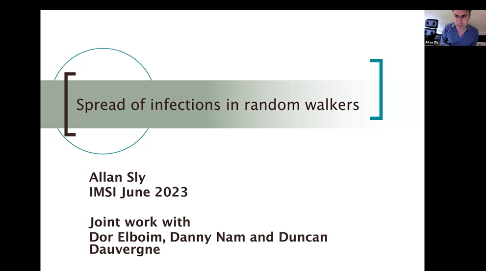 Spread of infections in random walkers Thumbnail