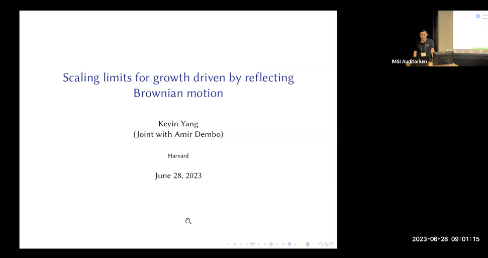 Scaling limits for growth driven by reflecting Brownian motion Thumbnail