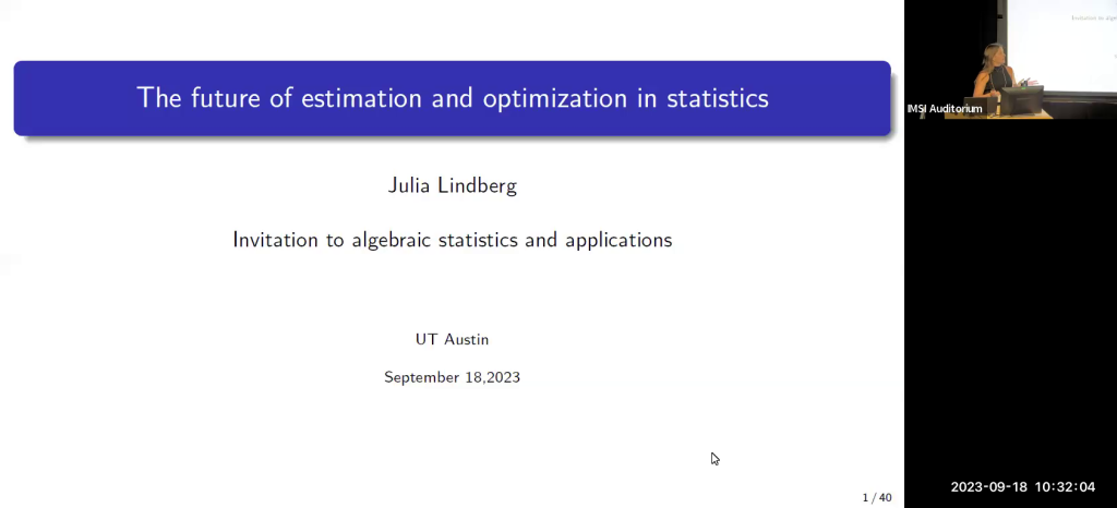 What will happen in Estimation and Optimization in Statistics Thumbnail