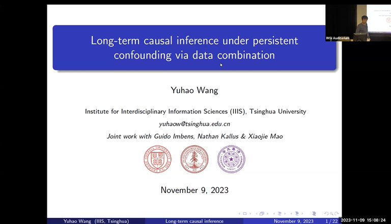 Long-term causal inference under persistent confounding via data combination Thumbnail