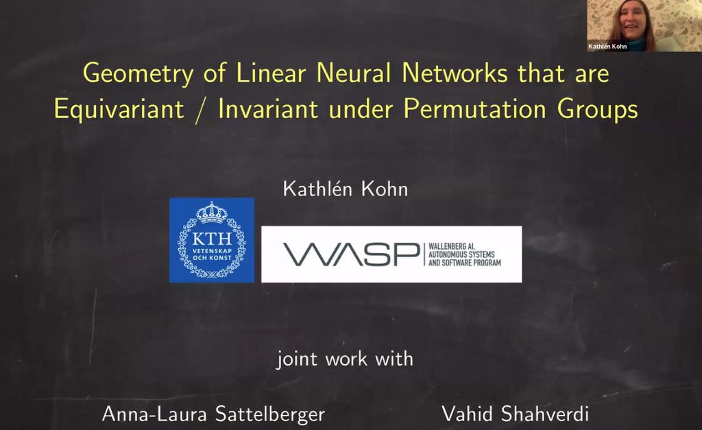 Geometry of Linear Neural Networks that are Equivariant /  Invariant under Permutation Groups Thumbnail