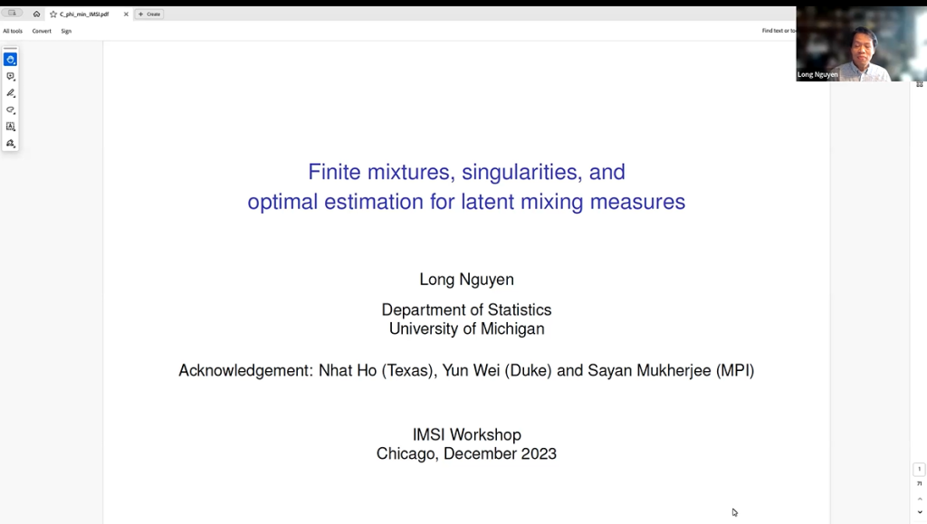 Minimum distance estimators and inverse bounds for latent probability measures Thumbnail