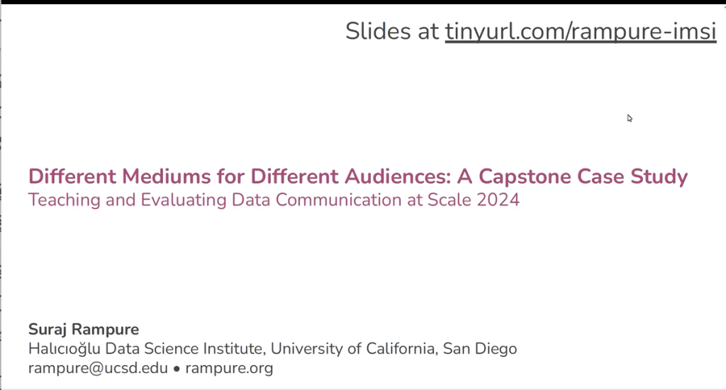 Different Mediums for Different Audiences: A Capstone Case Study Thumbnail