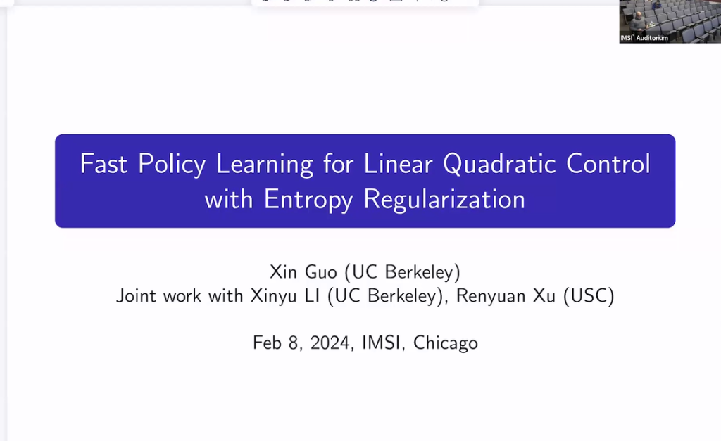 Fast policy learning for linear quadratic control with entropy regularization Thumbnail