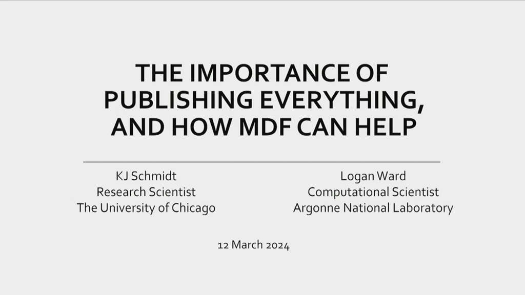 The Importance of Publishing Everything, and How MDF Can Help Thumbnail