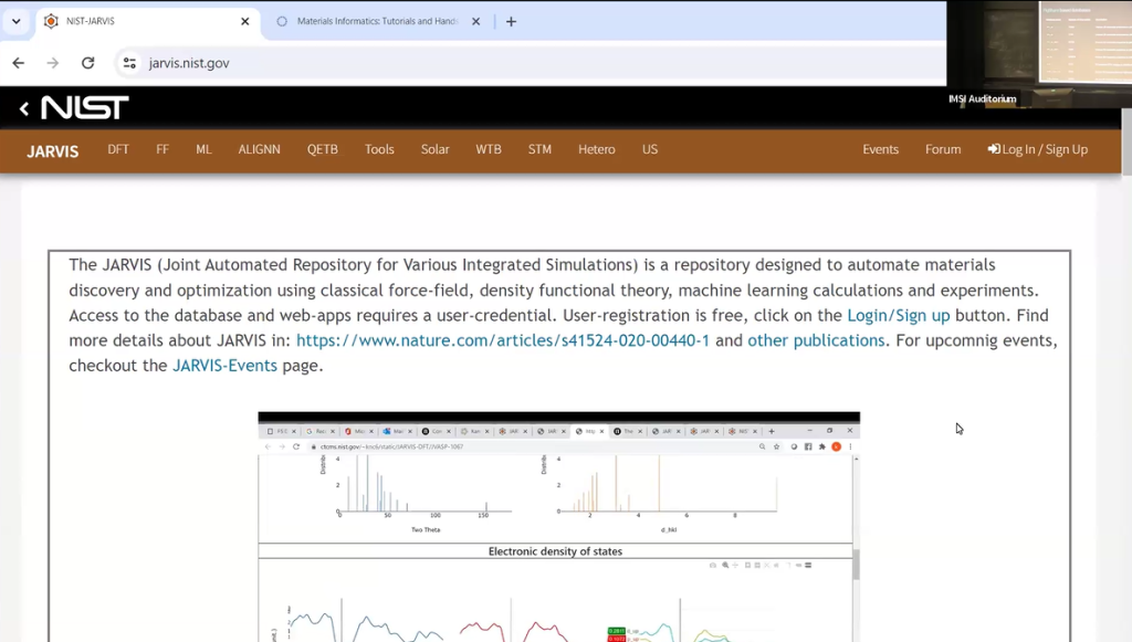 Materials Informatics Hands On – Wednesday, March 13 Thumbnail