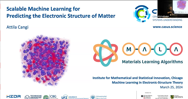 Scalable Machine Learning for Predicting the Electronic Structure of Matter Thumbnail