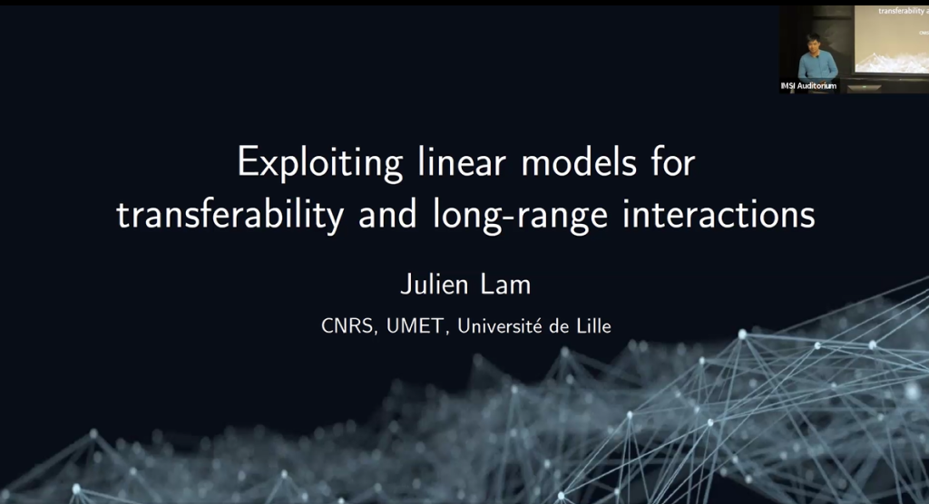 Exploiting linear models for transferability and long-range interactions Thumbnail