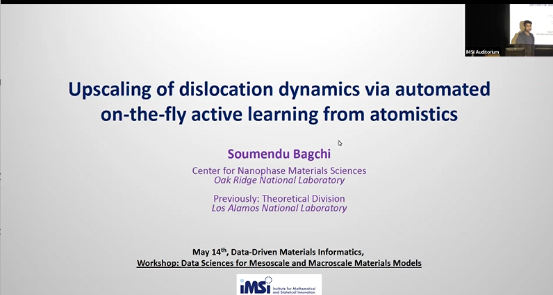 Upscaling of dislocation dynamics via automated on-the-fly active learning workflows from atomistics Thumbnail