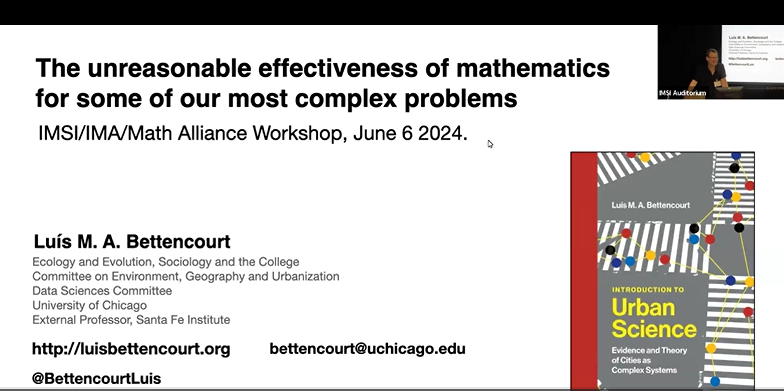 Plenary talk: The unreasonable effectiveness of mathematics for some of our most complex problems Thumbnail