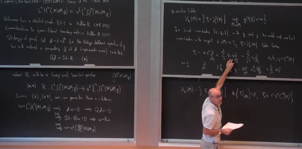 Introductory Workshop: Special Geometric Structures and Analysis: Decay of L^2-harmonic forms via microlocal methods Thumbnail