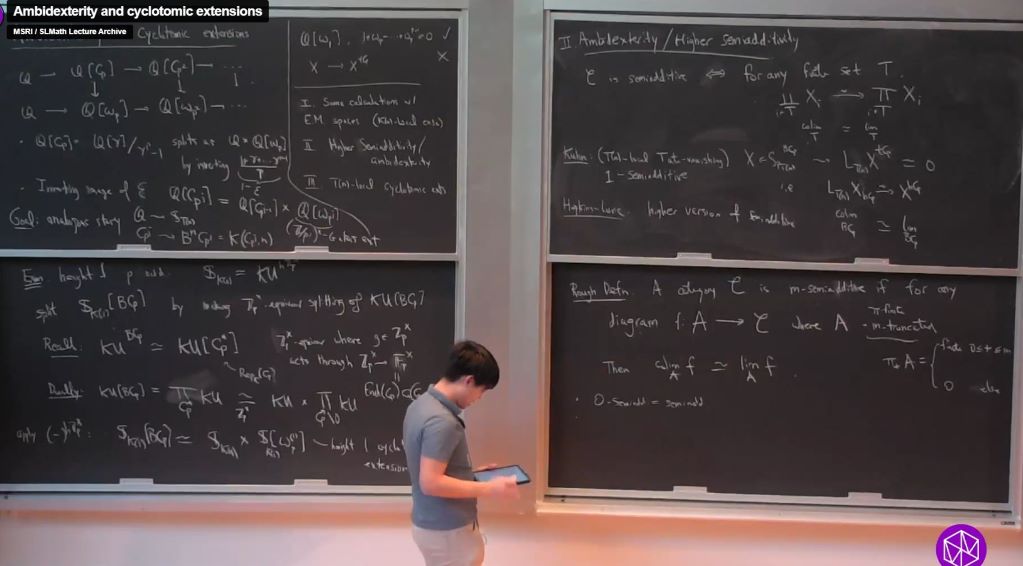 Hot Topics: Life after the Telescope Conjecture: Ambidexterity and cyclotomic extensions Thumbnail