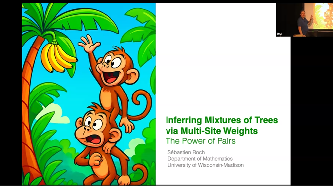 Inferring mixtures of trees via multi-site weights Thumbnail