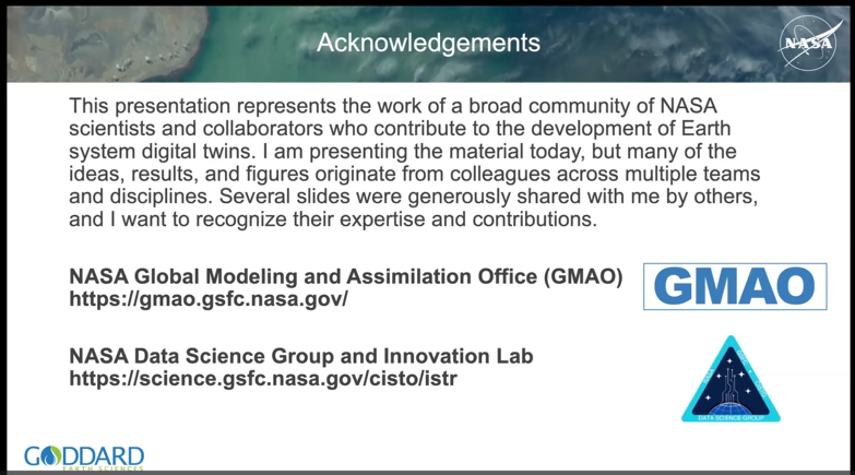 Supporting NASA’s mission with Earth system models: providing a data-driven view of past, present and future Thumbnail